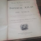 Rare 1903 Rand Mcnally Imperial World Atlas Antique Color Maps Large Book 14x11