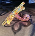 Murano Style Art Glass Flower Confetti Hand Blown Multi Color
