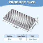 Soap Dish With Drainage Self Draining Bar Soap Case Saver Grid Design Gray