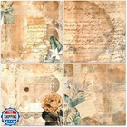 Bleds Scrapbook Paper  24 Sheets Vintage Scrapbooking Paper Pad 12x12 Inch Si