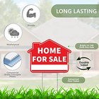 3pc Sign With Stakes  17 Inches By 13 Inches - Double Sided Signs Home For Sale