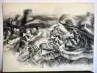 Virginia Dan Signed Original Charcoal Drawing Dutch Masters Portrait 40x30