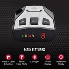 Cobra Rad 350 Laser Radar Detector - Long Range  False Alert Filter oled Display