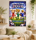 Fifa World Cup 2026 Wall Art Soccer Fan Gift Football Print Canvas Home Decor E