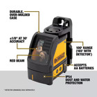165 Ft  Red Self-leveling Cross-line Laser Level With  3  Aa Batteries   Case