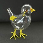 Vintage Bols Hand Blown Art Glass Small Bird Animal Shaped Liquor Bottle