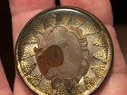 Antique Brass Rosette Horse Bridle  woman Portrait  