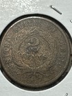 1868 Two Cent Piece  Better Date  Nice Details  Damage  99c Shipping
