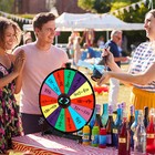 24 Inch Color Prize Wheel Tabletop 14 Slots Heavy Duty Editable Spinning Wheel 