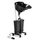 Portable Shampoo Bowl Salon Electric Pump 2 10l Buckets 2 Spray Heads drain Hose
