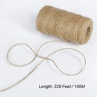 Tenn Well 656 Feet Natural Jute Twine  1mm Twine String For Arts And Crafts    
