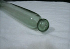 Antique 18 3 4  Light Olive Green Blown Glass Baker s Rolling Pin  1870 - 1895 