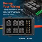 Universal 12v Waterproof Automotive 6 Ato Fuse Relay Box Block W  Harness Marine