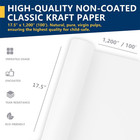 Perkhomy White Craft Paper Roll 17 5  X 1 200   100   Kraft Easel Paper For Kids