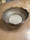 Silver Plated Basket 9 5    Wide 3 5    Tall