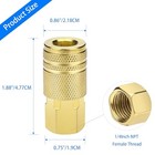 2 Pack 1 4 Npt Female Air Hose Coupler  Quick Connect Compressor Fittings