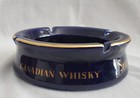 Vintage Seagram   s V o  Canadian Whiskey 5  Ashtray Blue gold Made In Finland