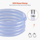 Braided Clear Vinyl Tubing  3 4 In  Id X 19 20 In  Od  10 Ft  Plastic Pvc Tubing