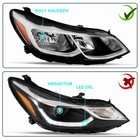 Headlights For 2016-2019 Cruze Halogen Right Passenger Side No Projector Led Drl
