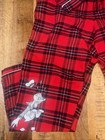 Disney Forever 21 Pajama Set Mens Xl Red Plaid Flannel Set  Mickey And Friends