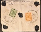Nepal  39  42 On Hulak Goswara Reg    Cover  5 Wax Seals  d
