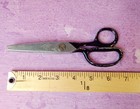 Del Pinking Shears Sewing Scissors Vintage 7 Inch Black Metal Handles Usa