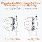 U-100 1cc 31g 5 16   8mm  Syringes  Individually Wrapped Pack 5 16 In 