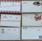 186 Unused 3   5  Recipe Cards  from The Kitchen Of     Fold Out Cards 3   10 