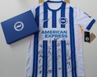 2024-25 Official Brighton Home Shirt Squad Signed Inc  Mitoma  Pedro   Minteh