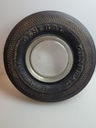 Vintage General Tire Advertising Rubber Tire Ashtray Anchor Hocking Glass 1940s