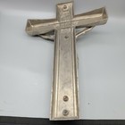 Large Antique Crucifixtion Casket Cross  13  8 Inches 