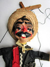 Vintage Marionette String Puppet Mexican Gunslinger 14    Paper Mache 1960s