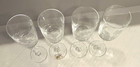 Import Associates Romanian Floral Etched Crystal Sherry Glasses Set Of 4  6  Vtg
