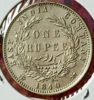 bb23 east India Company 1840 Victoria  Silver Rupee     superb Grade   28 Berries 
