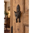 Cast Iron Fox Door Knocker 5 6  Rustic Woodland Interior Door Decor Cottage