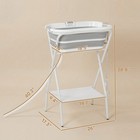 Dog Bath Tub Dog Washing Station Elevated Foldable Gray