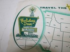 Vintage 1960s Holiday Inn Paper Placemat Map 150 Open - Excellent Condition 