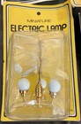 Lot Of 4 Vintage Miniature Dollhouse Electric Lamps  3 Desk table   1 Chandelier