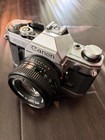 Canon Ae-1 Silver 35mm Slr Film Camera W  Canon Fd 50mm F 1 8 Lens