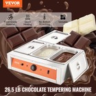 Vevor Chocolate Tempering Machine Chocolate Melting Pot 26 5 Lbs 3 Tanks