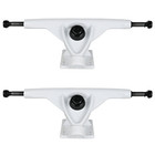 Longboard 181mm Reverse Kingpin White Trucks 76mm Aqua Wheels With Bearings   Ha