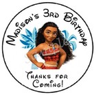Princess Personalized Custom Thank You Seals Labels Stickers Party Favors