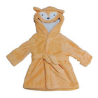 Cloud Island Fox Plush Hooded Bath Robe Baby Orange 6-9 Months Small New Infant