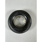 Firestone Deluxe Champion Tire Ashtray Black Glass Center Vintage Used