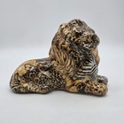 La Vie Safari African Patchwork Porcelain Lion Figurine 