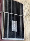 Vintage 2001 Zippo B-02 Chrome Flip Top Cigarette Lighter - Engraved Jdg For Rep