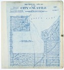 1900 Seattle Map Green Lake - Wallingford - Woodland Park   24x22  Original
