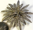 Silver Tone 2 25  Floral Bunch Brooch Pin