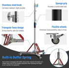 C Stand With Boom Arm  Stainless Steel Photography Heavy Duty Light Stand  10ft 