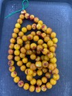 80 Inches Long Tibetan Orange Jade 20mm Round 108 Beads Prayer Necklace     